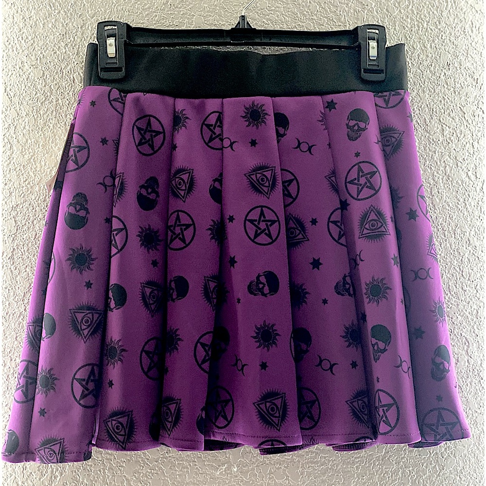 Purple and Black gothic skirt